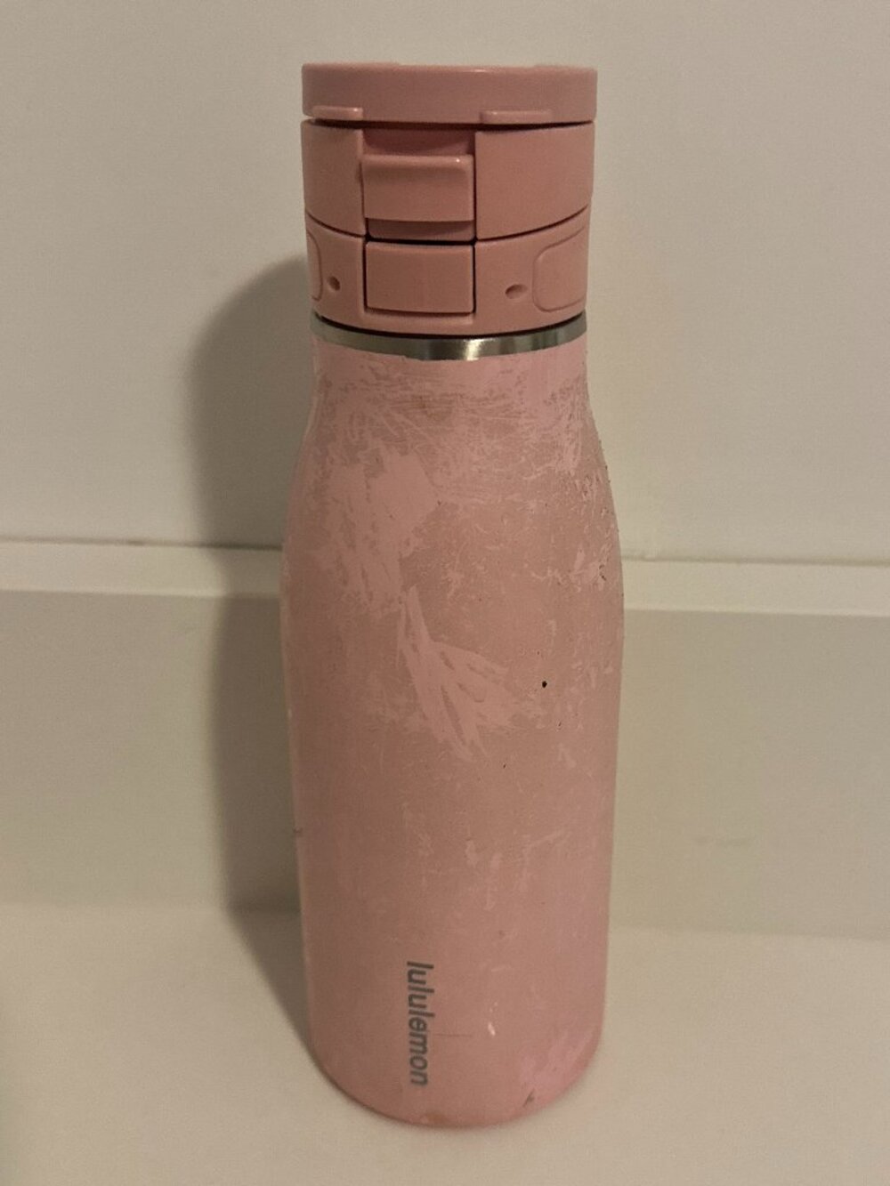 lululemon Water Bottle Pink Stainless Steel โ Great Gym/Yoga Bottle โ Used